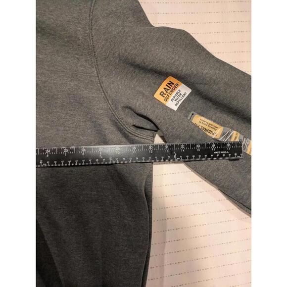 Carhartt Rain Defender Gray Zip-Up Hoodie - Butler Logo Original Fit 3XL NWT - Picture 9 of 11